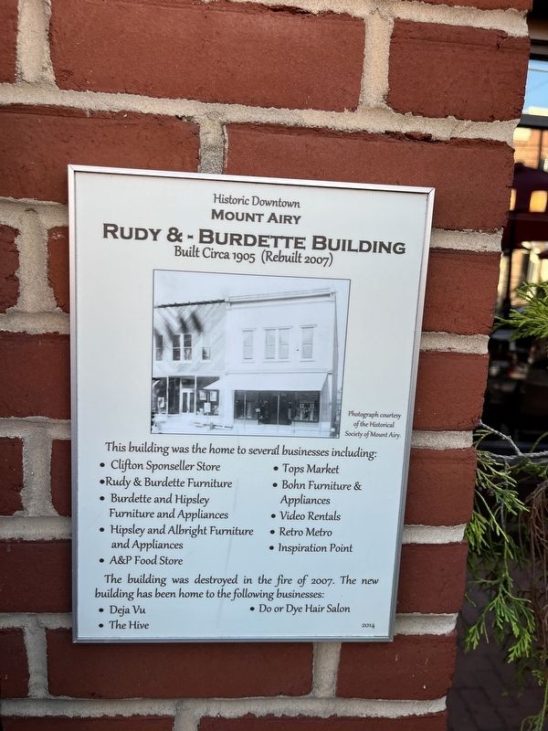 Rudy & - Burdette Building Marker image. Click for full size.