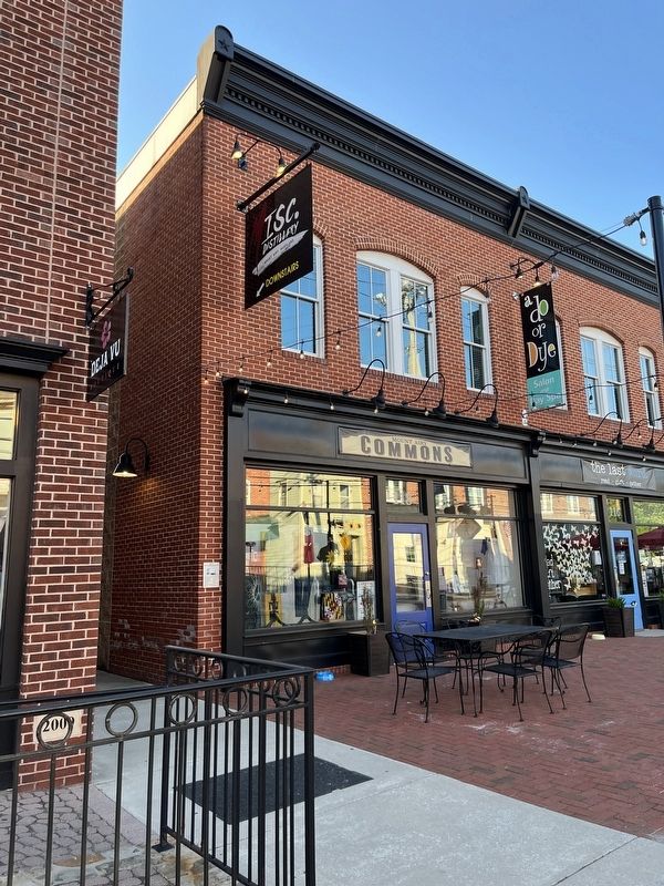 The (2007) Bohn-Sponseller Building, currently (as of the date of the photo) the Mount Airy Commons image. Click for full size.