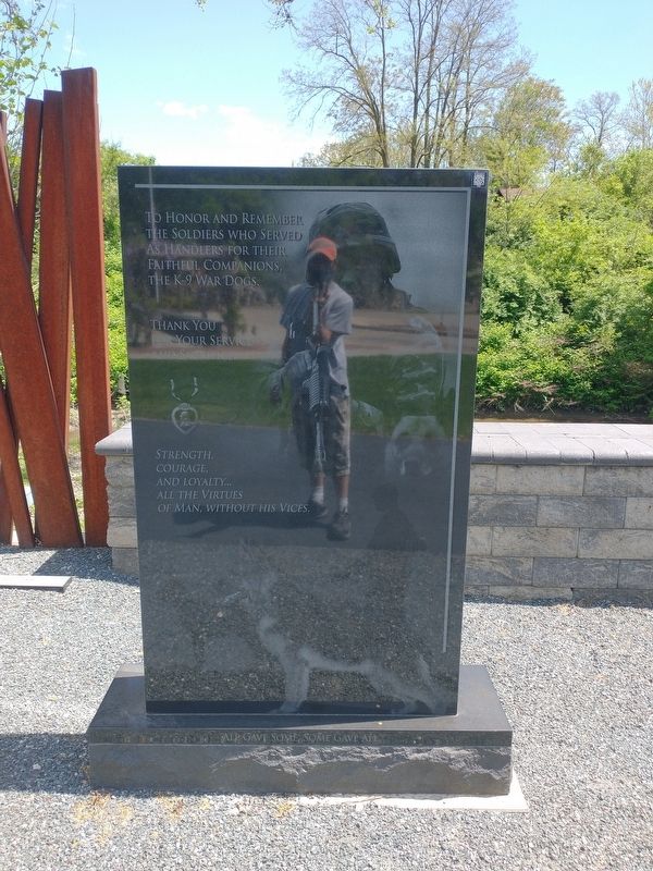 The K-9 War Dogs Memorial. Click for full size. The K-9 War Dogs Memorial image. Click for full size.