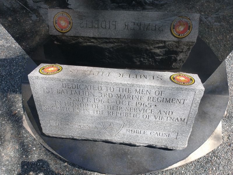 First Battalion Third Marines Memorial. Click for full size. First Battalion Third Marines Memorial image. Click for full size.