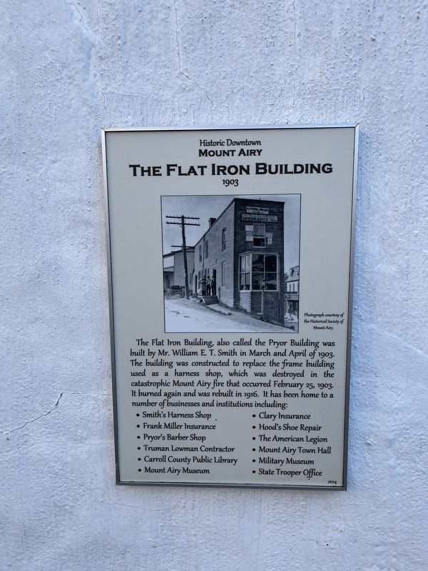 The Flat Iron Building Marker. Click for full size. The Flat Iron Building Marker image. Click for full size.