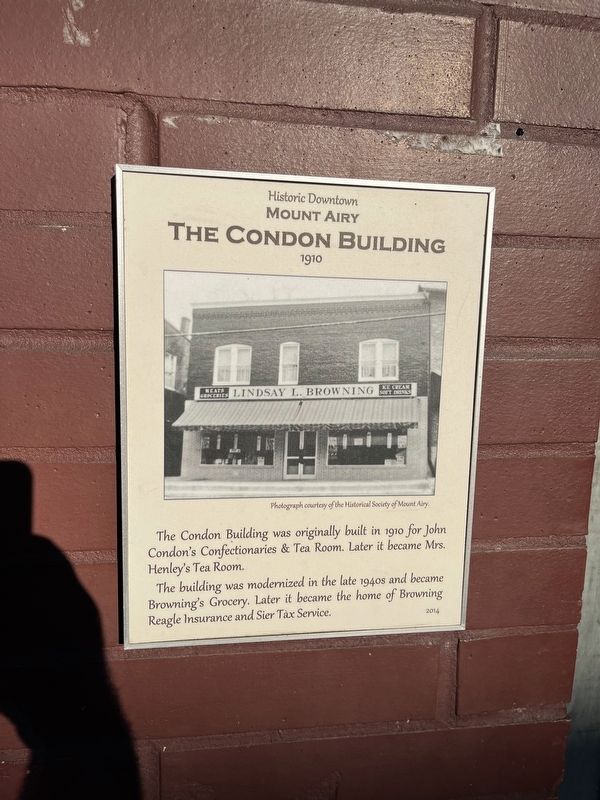 The Condon Building Marker image. Click for full size.