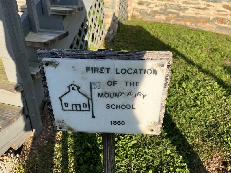 First Location of the Mount Airy School Marker. Click for full size. First Location of the Mount Airy School Marker image. Click for full size.