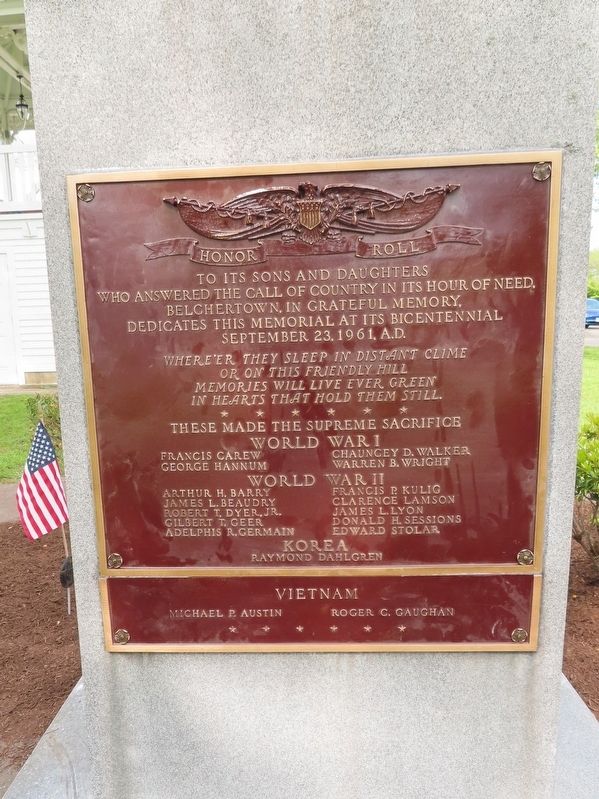 Belchertown Honor Roll image. Click for full size.