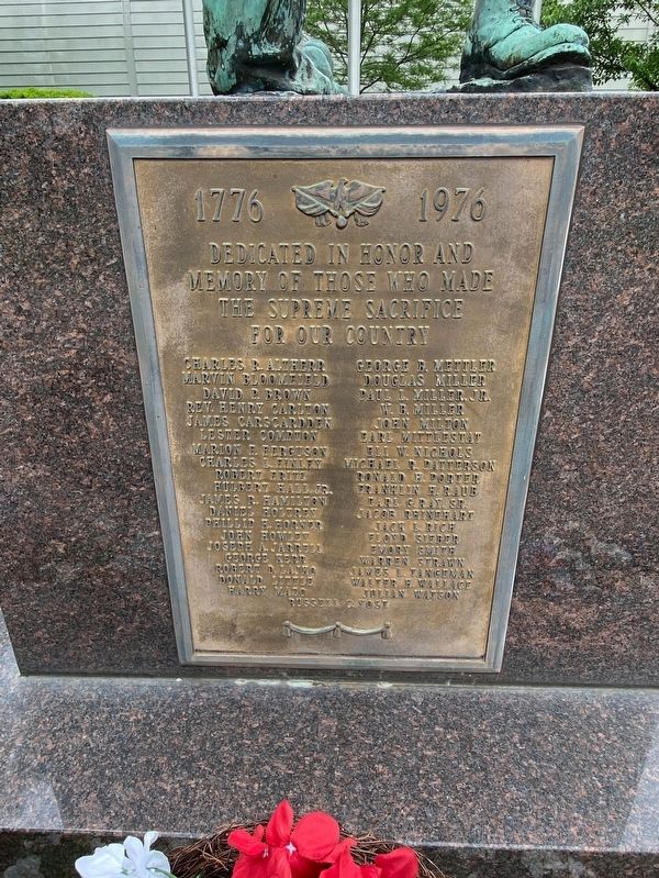 Flat Rock Veterans Memorial image. Click for full size.