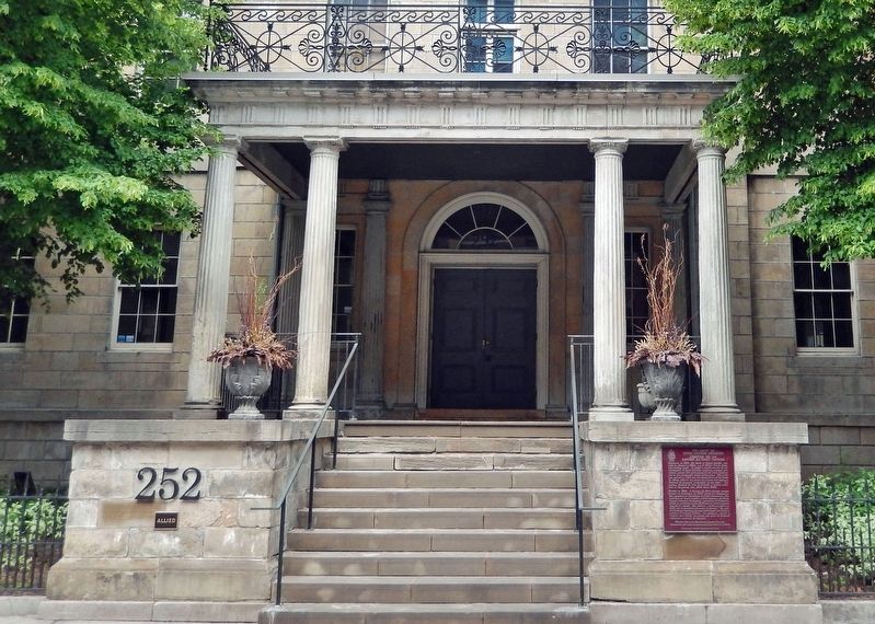 Bank of Upper Canada Building (<i>front portico</i>) image. Click for full size.