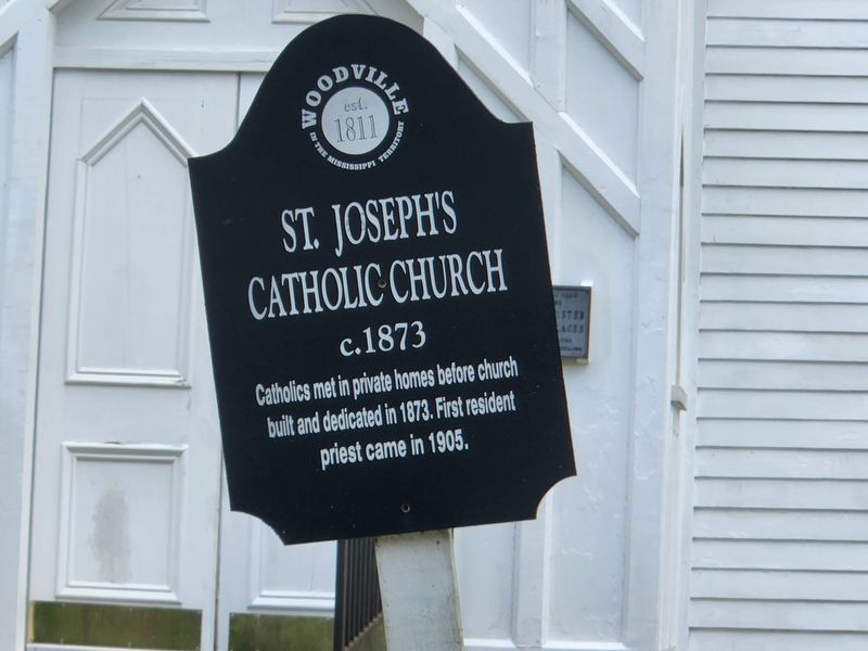 St. Joseph's Church Marker. Click for full size. St. Joseph's Church Marker image. Click for full size.