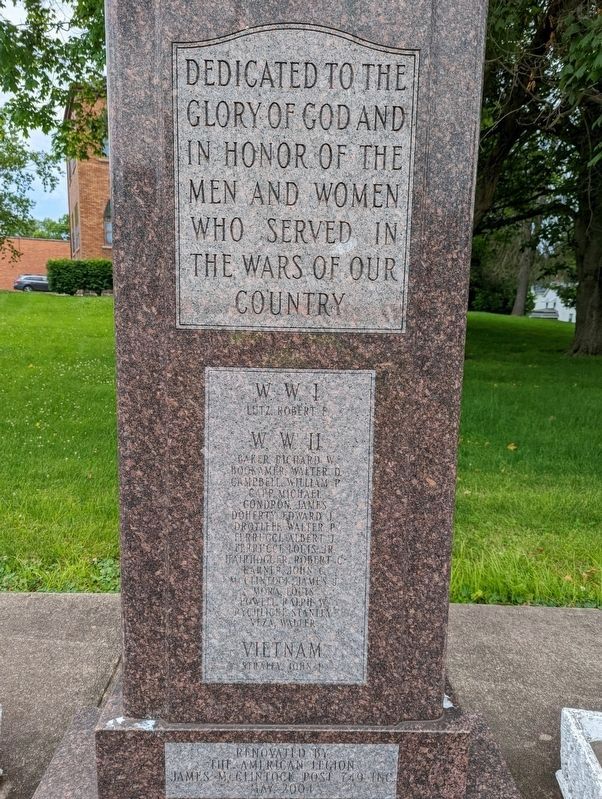 Wampum Veteran's Memorial image. Click for full size.