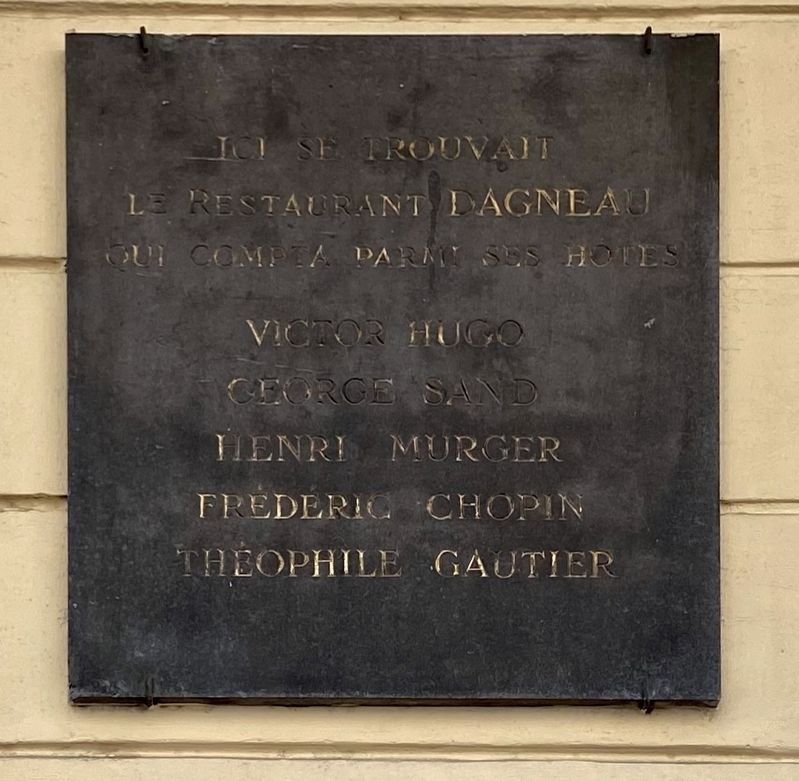Restaurant Dagneau Marker image. Click for full size.