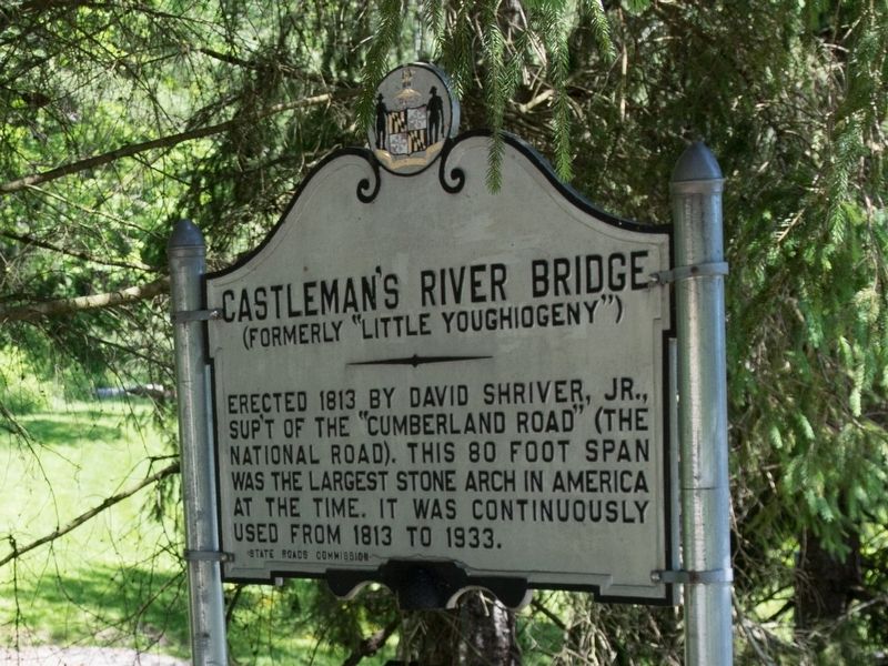 Castlemans River Bridge Side of Marker image. Click for full size.