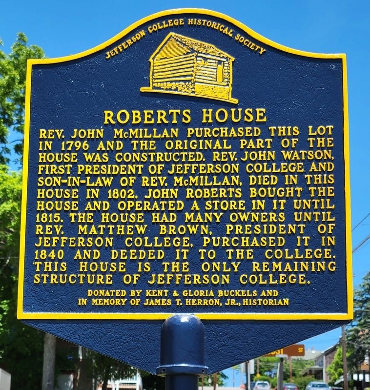 Roberts House Marker. Click for full size. Roberts House Marker image. Click for full size.