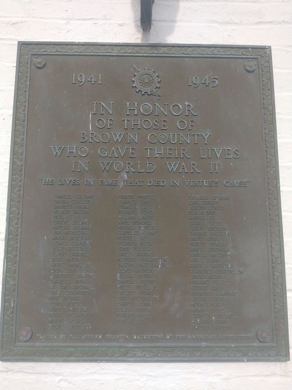 Brown County World War II Memorial image. Click for full size.