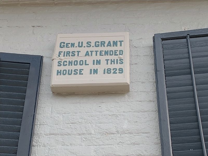 Gen. U. S. Grant First School Marker. Click for full size. Gen. U. S. Grant First School Marker image. Click for full size.