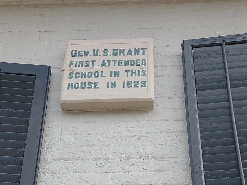 Gen. U. S. Grant First School Marker image. Click for full size.