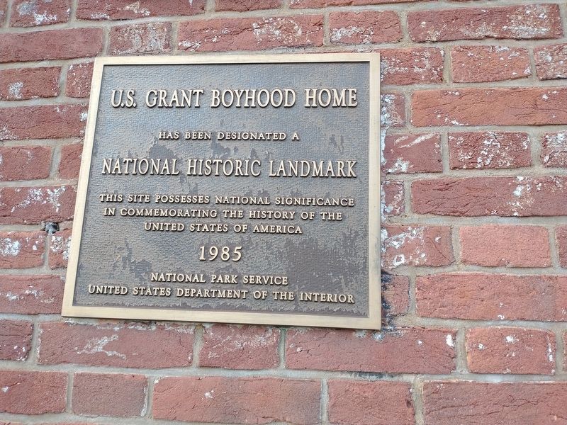 U.S. Grant Boyhood Home Marker image. Click for full size.