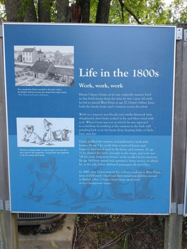 Life in the 1800s Marker image. Click for full size.