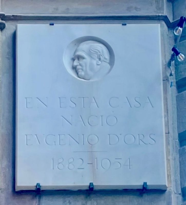 Eugenio d'Ors Marker image. Click for full size.