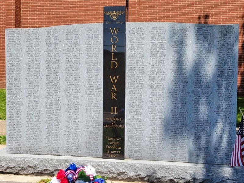 World War II Marker. Click for full size. World War II Marker image. Click for full size.