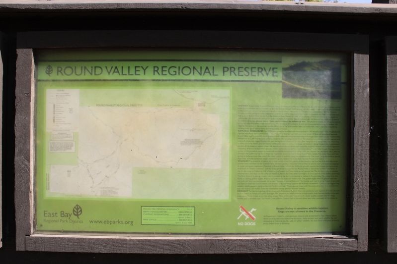Round Valley Regional Preserve Marker image. Click for full size.