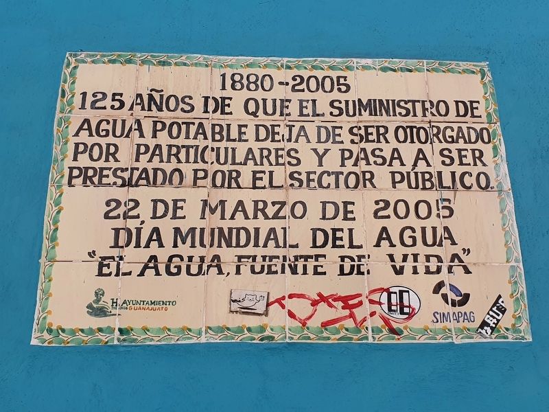 125 Years of Water as a Public Service Marker image. Click for full size.