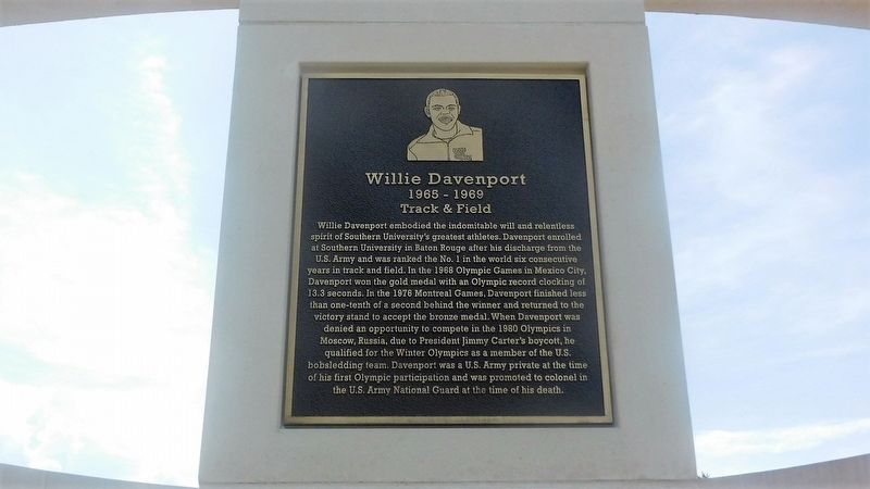 Willie Davenport Marker. Click for full size. Willie Davenport Marker image. Click for full size.