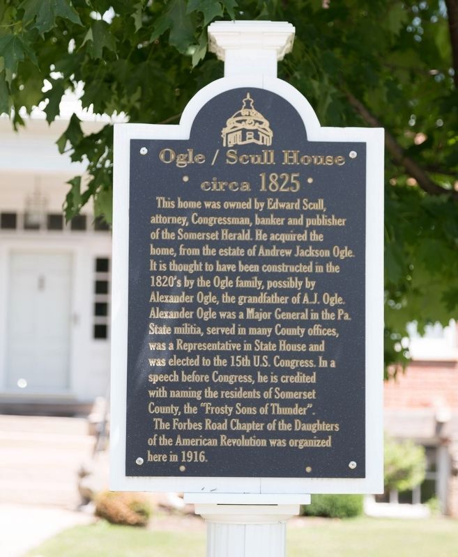 Ogle/Scull House Marker image. Click for full size.