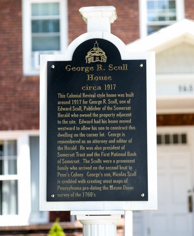 George R. Scull House Marker image. Click for full size.