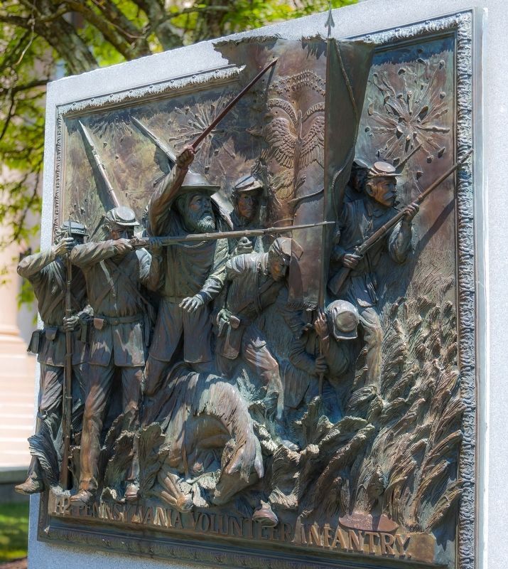 142nd Pennsylvania Volunteer Infantry Monument. Click for full size. 142nd Pennsylvania Volunteer Infantry Monument image. Click for full size.