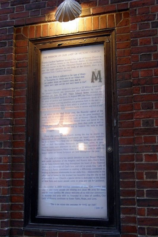 The Mission of Our Lady of Victory Church Marker. Click for full size. The Mission of Our Lady of Victory Church Marker image. Click for full size.