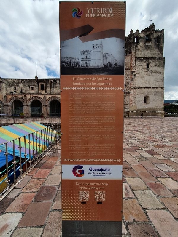 Ex Convento de San Pablo; Founded by Agustinians Marker. Click for full size. Ex Convento de San Pablo; Founded by Agustinians Marker image. Click for full size.