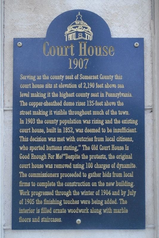 Court House Marker. Click for full size. Court House Marker image. Click for full size.
