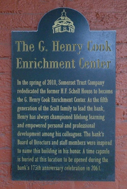 The G. Henry Cook Enrichment Center Marker. Click for full size. The G. Henry Cook Enrichment Center Marker image. Click for full size.