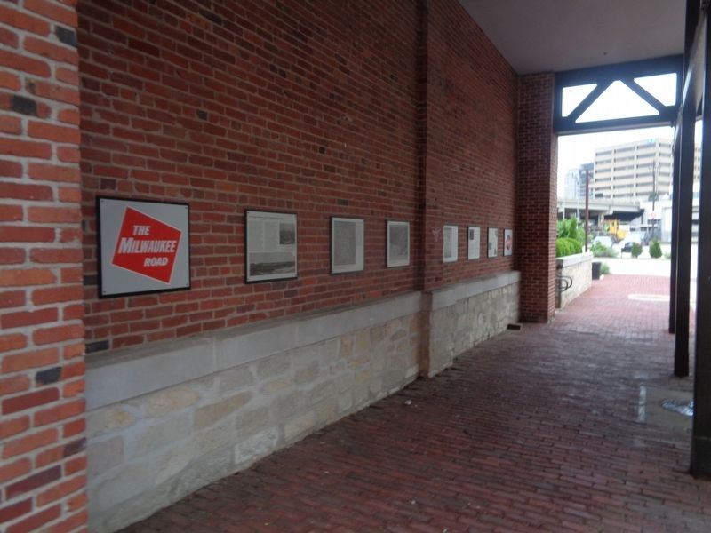 The Chicago, Milwaukee and St. Paul Railroad Freight House Marker image. Click for full size.