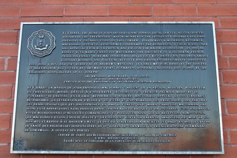 Ivy Hall Marker image. Click for full size.