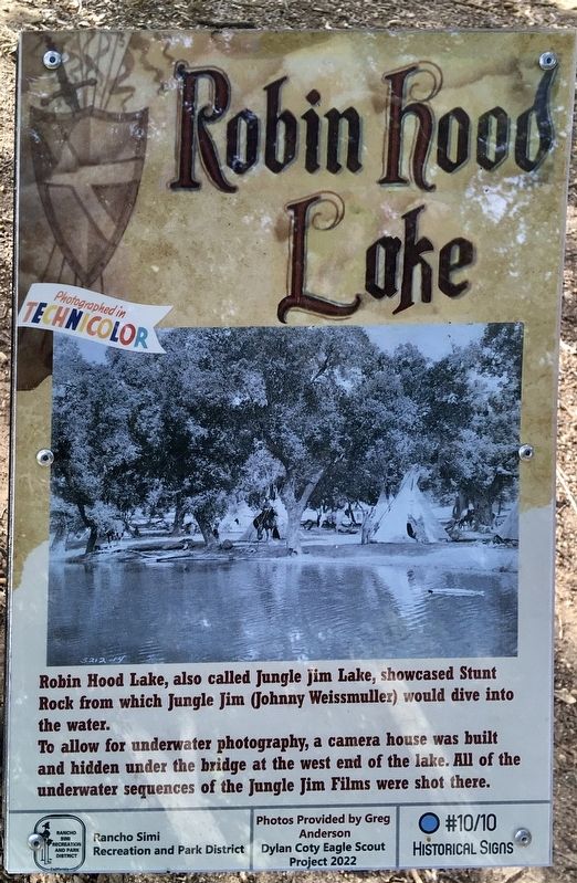 Robin Hood Lake Marker image. Click for full size.