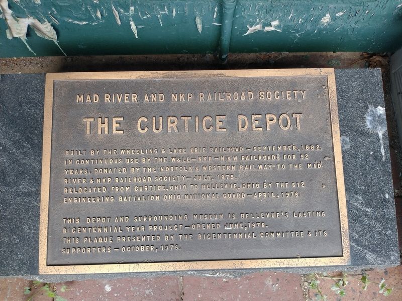 The Curtice Depot Marker. Click for full size. The Curtice Depot Marker image. Click for full size.