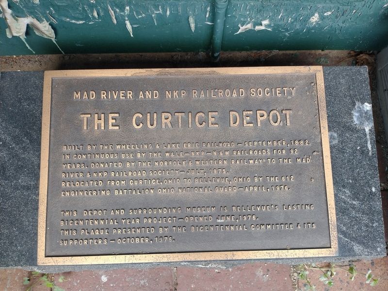 The Curtice Depot Marker image. Click for full size.