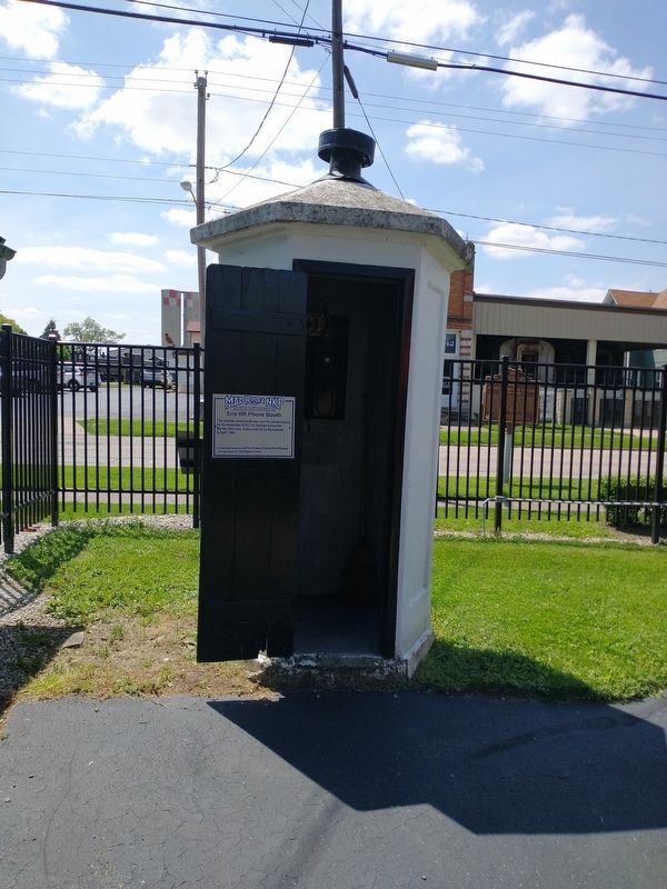 Erie RR Phone Booth Marker image. Click for full size.