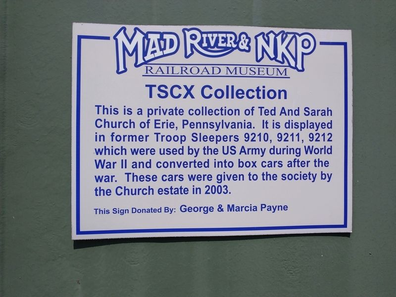 TSCX Collection Marker image. Click for full size.