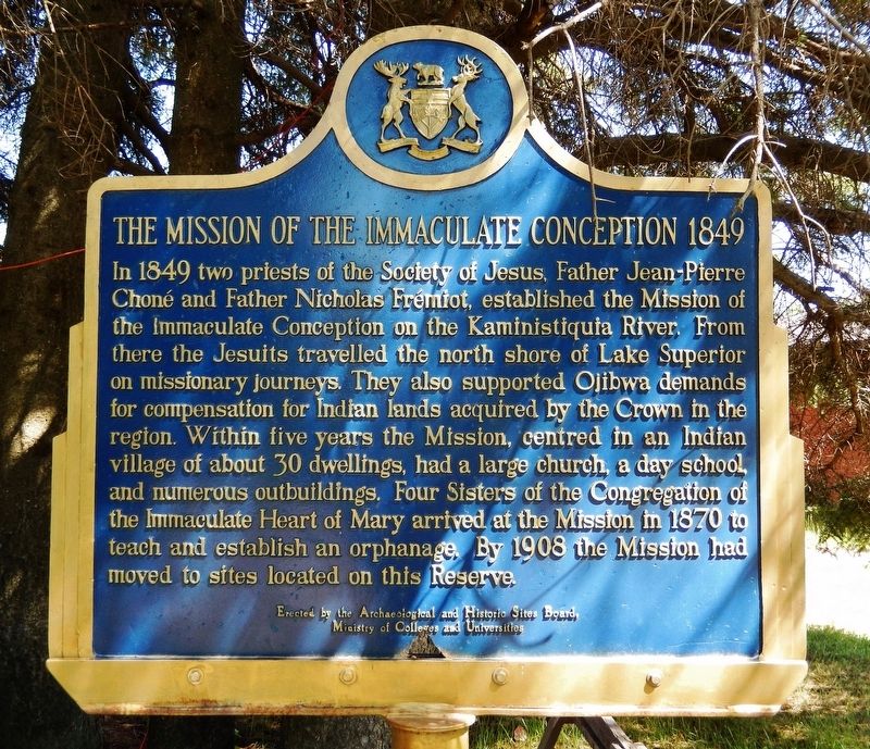 The Mission of the Immaculate Conception 1849 Marker image. Click for full size.