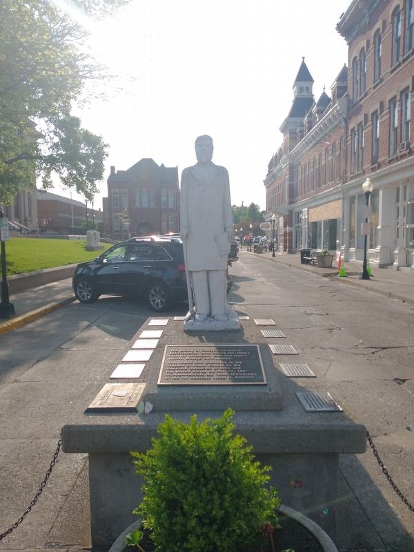 Bartholomew convinced the City of Bellefontaine Marker image. Click for full size.