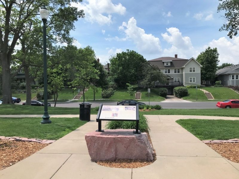 The Soldier Statue & Cannon / The Lyon Park Property History Marker, from the east. Click for full size. The Soldier Statue & Cannon / The Lyon Park Property History Marker, from the east image. Click for full size.