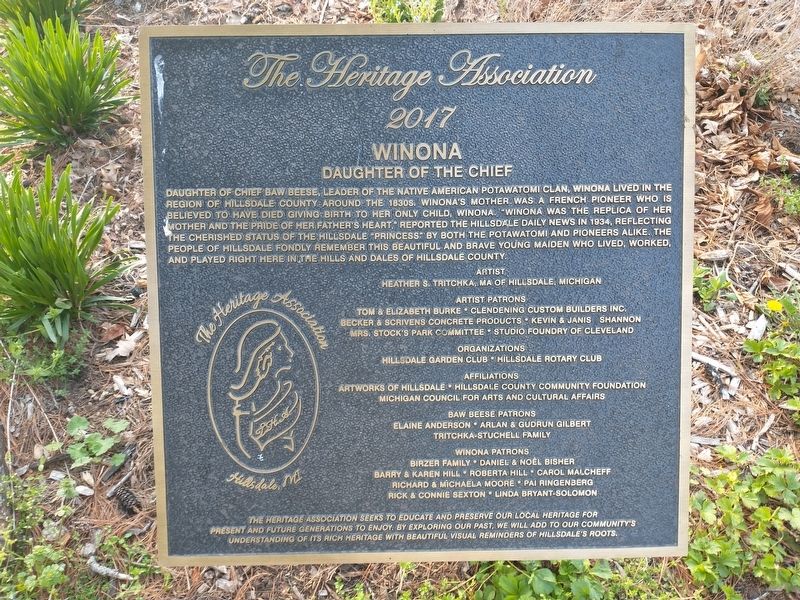 Winona Marker image. Click for full size.