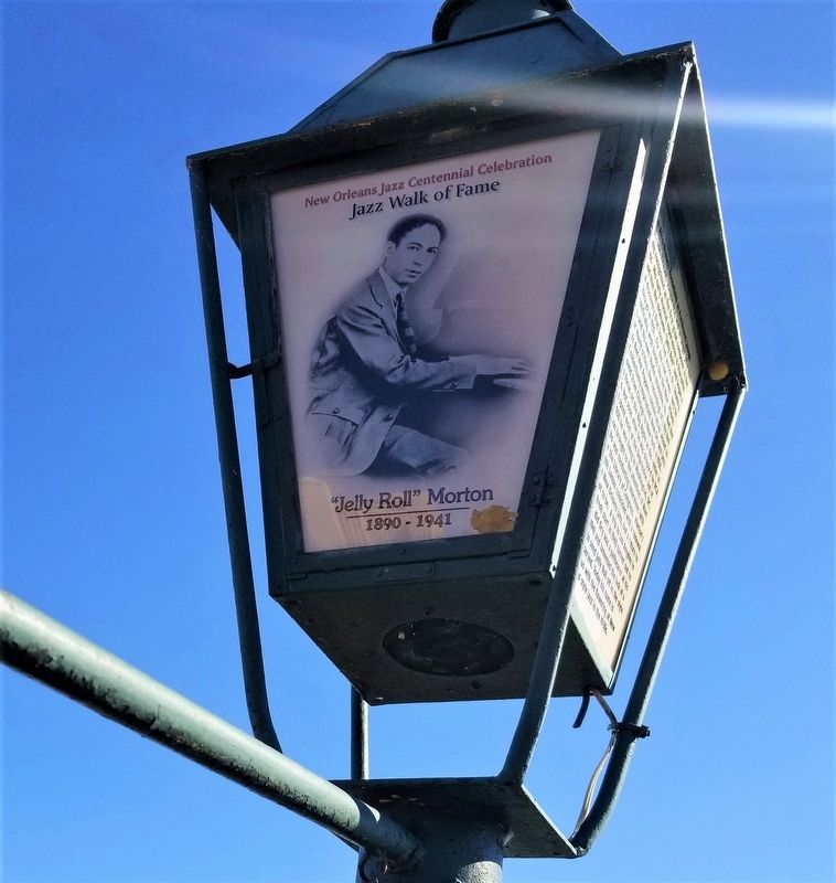 "Jelly Roll" Morton Marker. Click for full size. "Jelly Roll" Morton Marker image. Click for full size.