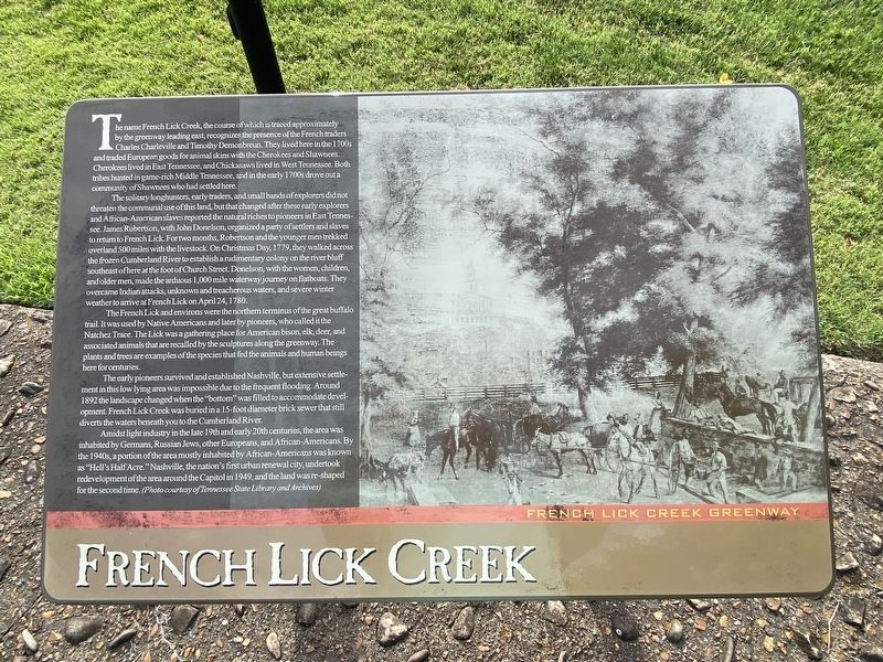 French Lick Creek Marker image. Click for full size.
