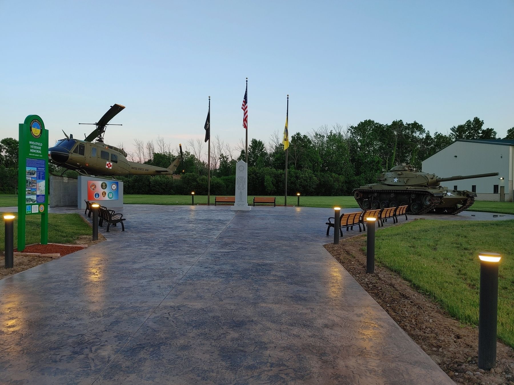 Wheatfield Veterans Memorial image. Click for full size.