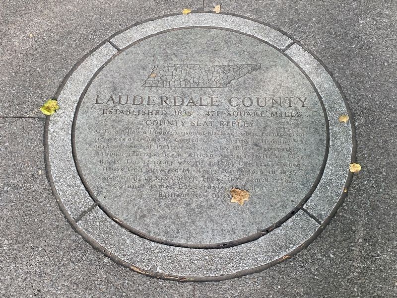 Lauderdale County Marker image. Click for full size.