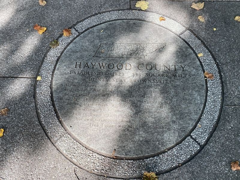 Haywood County Marker image. Click for full size.