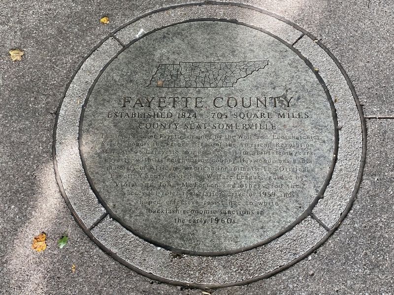 Fayette County Marker image. Click for full size.