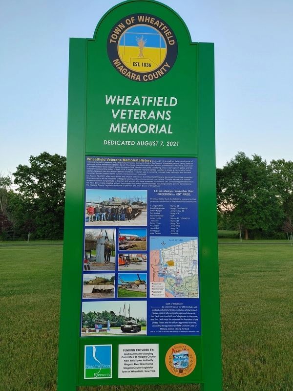 Wheatfield Veterans Memorial image. Click for full size.